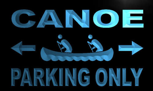 Canoe Parking Only Neon Light Sign
